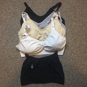 Lot of nursing bras and one pumping bra